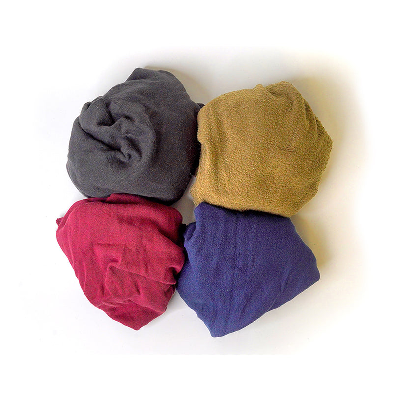 Color Fleece 100% Cotton Cleaning Rags - 25 lbs. Box