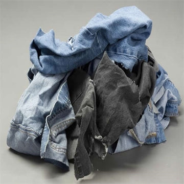 Denim Wiping Rags - 10 lbs Box