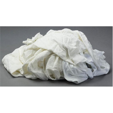 White Flannel/Thermal Wiping Rags - 10 lbs Box