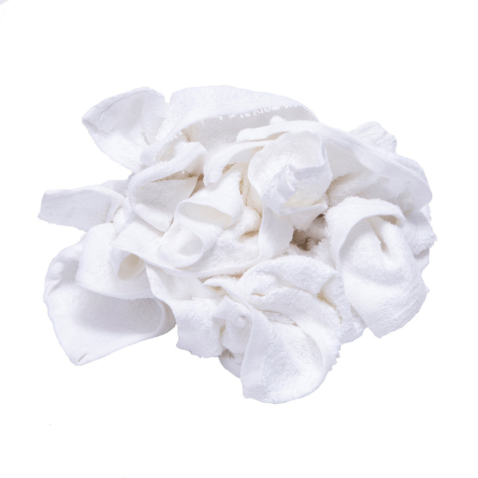 New Terry White Washcloth Rags Bulk 25lbs