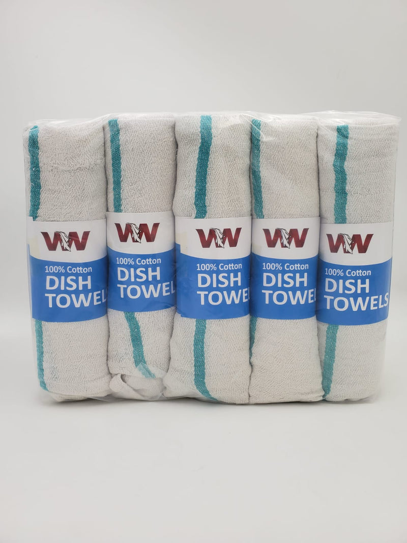 Dish/Kitchen Towels 100% Cotton 10 Rolls of Half dzn (Retails
