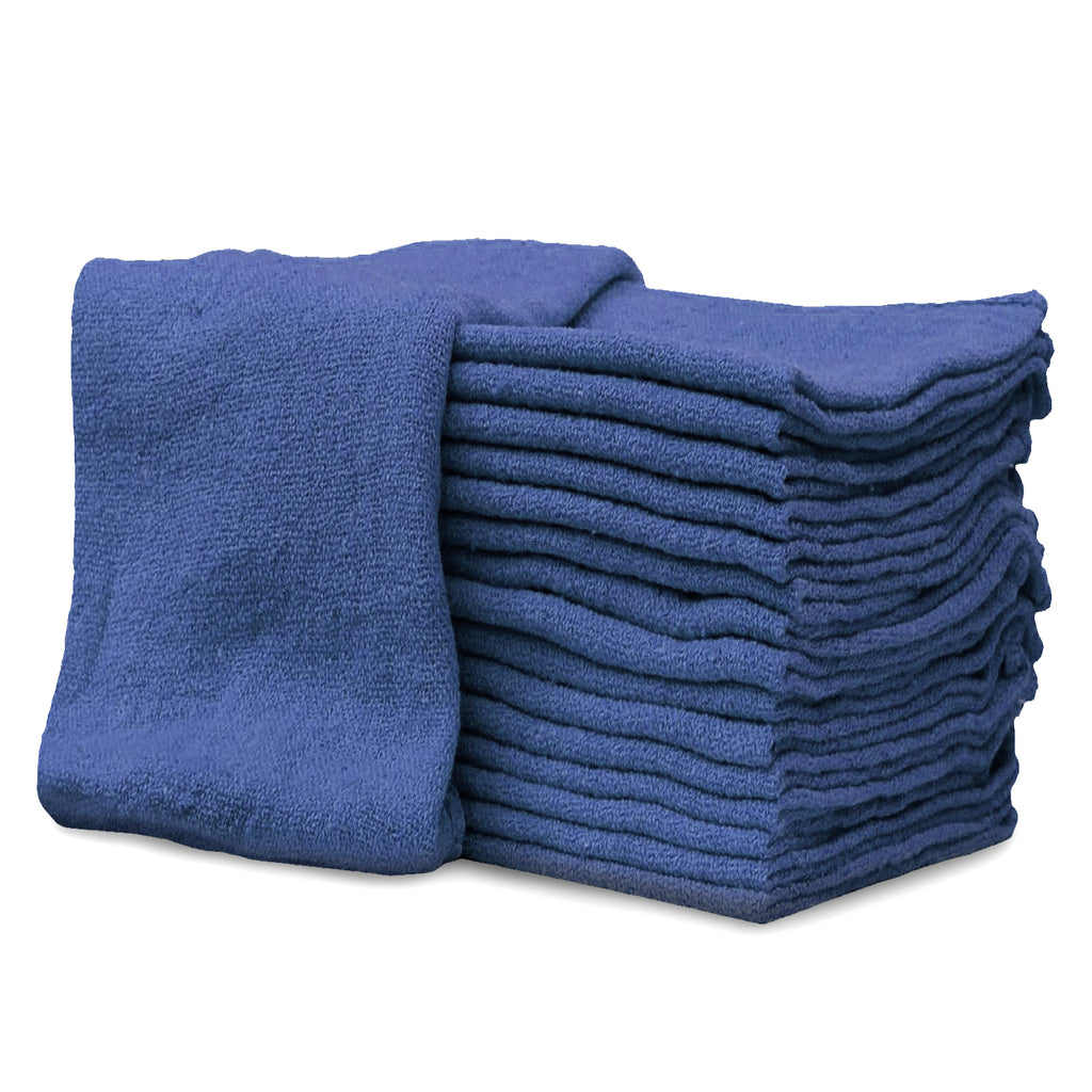 New Industrial A-Grade Shop Towels -Blue Cleaning Towels - Multipurpose Cleaning
