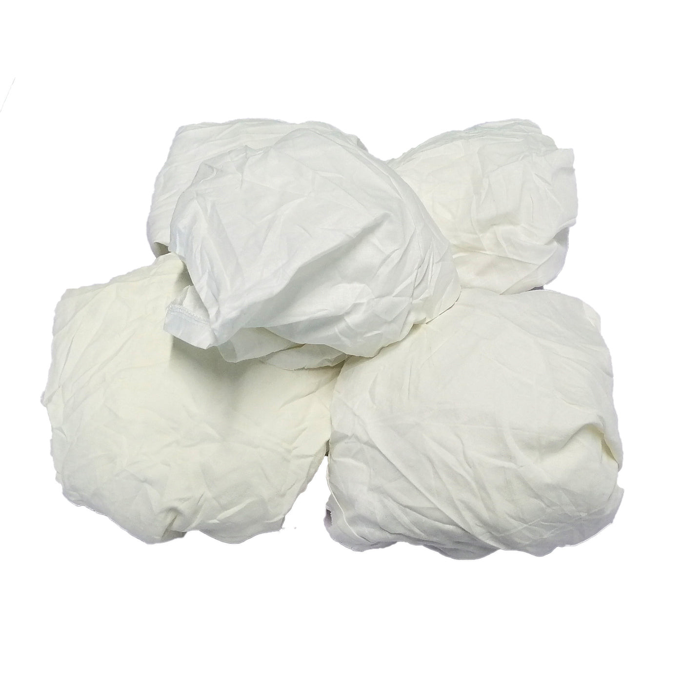 White Cotton Recycled Sheeting Rags Wiping Rags - 10 lbs. Box ...