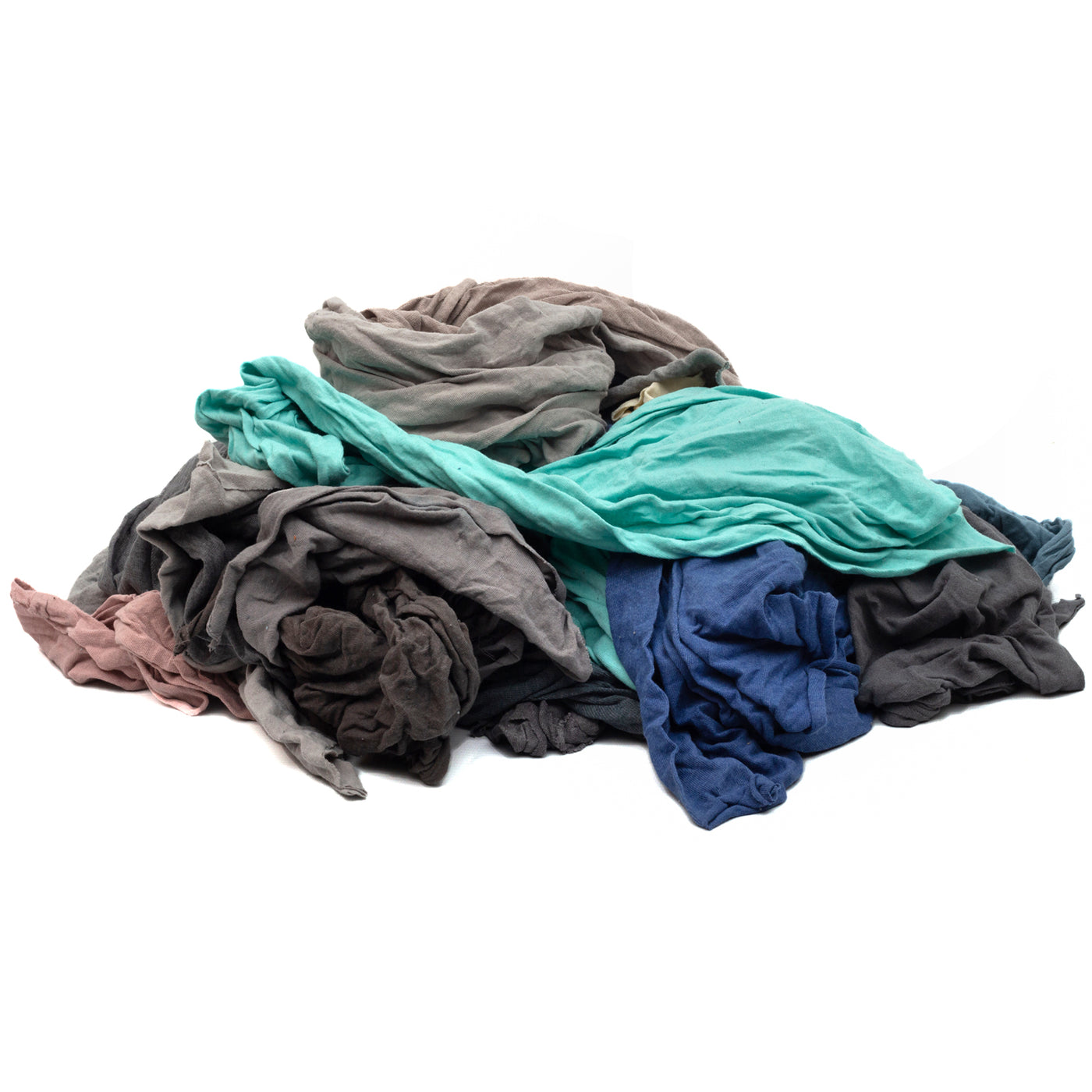 Affordable Wipers Color Knit T-Shirt Cleaning Rags - 36x25 lbs. Bags - 900 lbs. Pallet-Multipurpose Cleaning