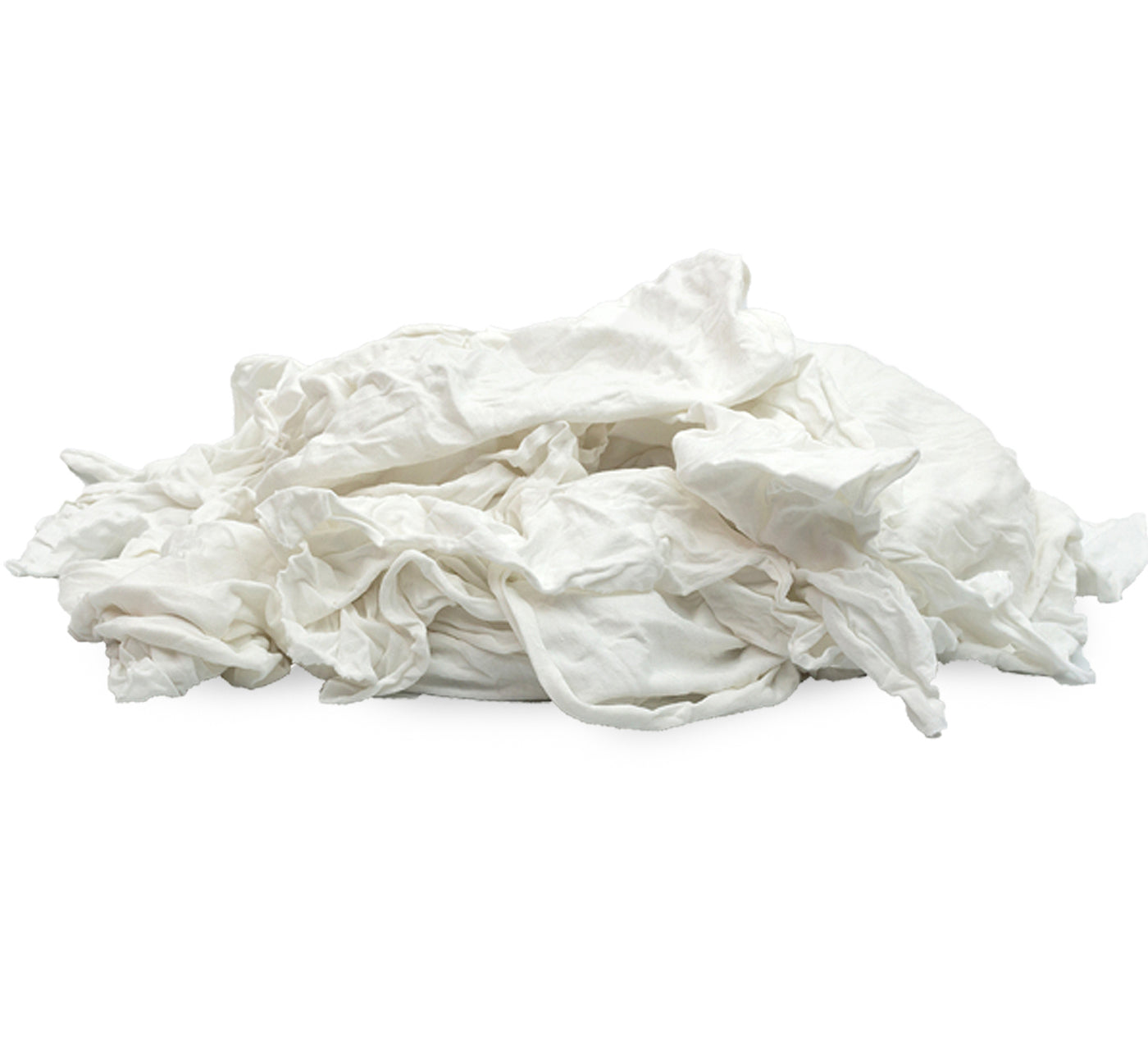  Lint Free White Knit Cotton Rags- 50 Lb. Box - Painters Rags-  Reclaimed T-Shirt Material : Health & Household