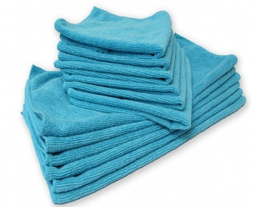 Microfiber Towels - 12 Count - Blue/Green