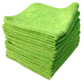 Microfiber Towels - 12 Count - Blue/Green