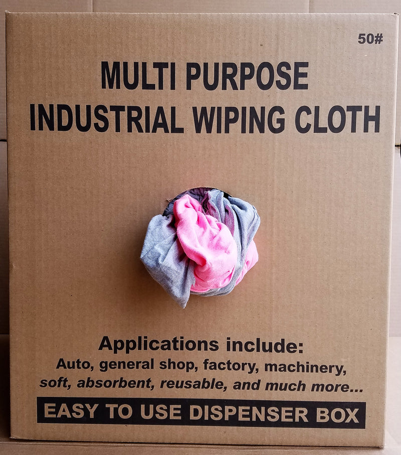 Color Flannel Wiping Rags - 50 lbs Box – Affordable Wipers