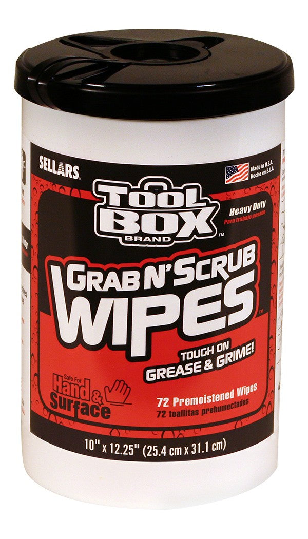 TOOLBOX® Grab N' Scrub® Wipes- 72ct