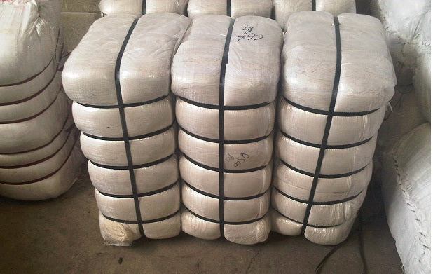 White Knit with Print Wiping Rags - 1000 lbs Bale