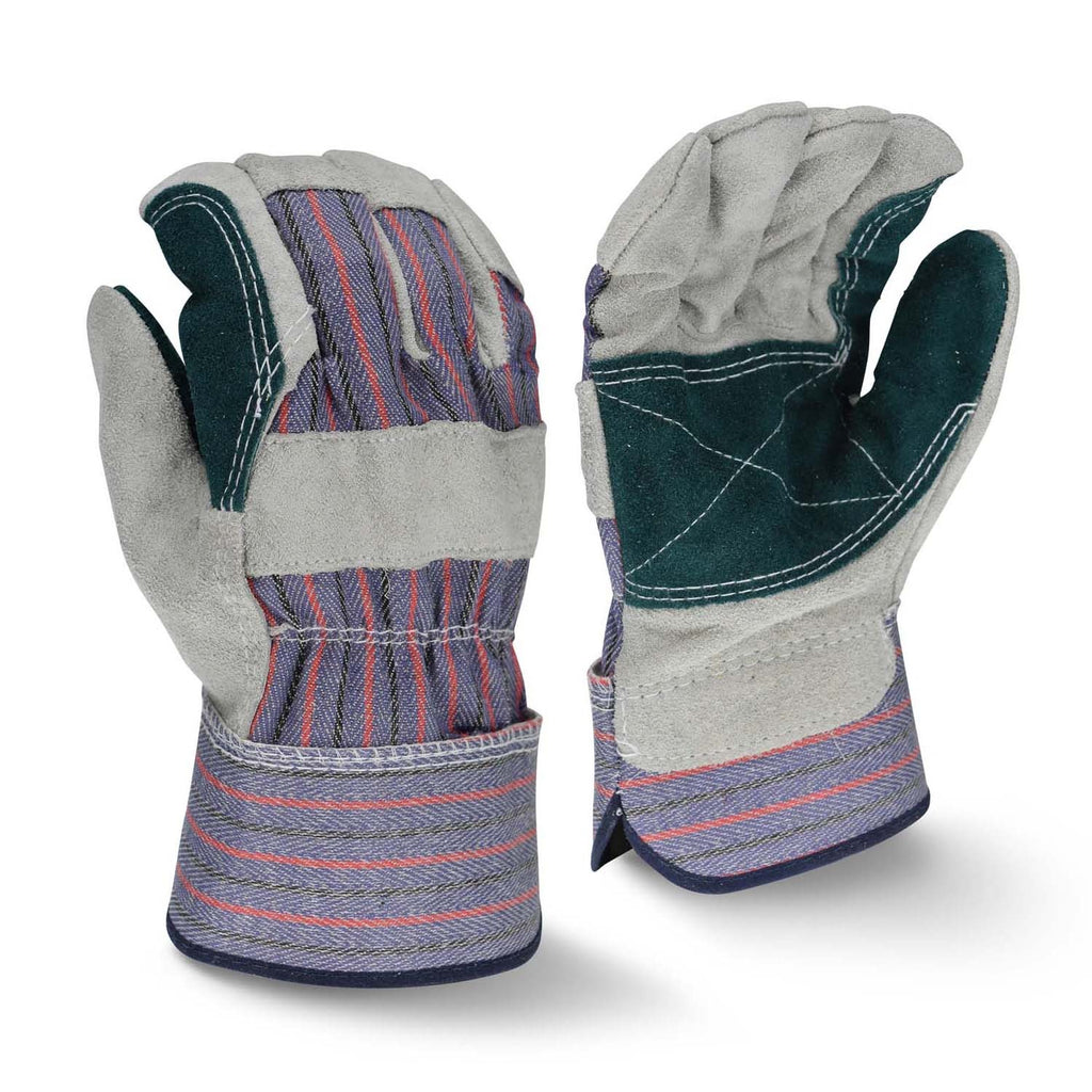 Leather Work/Rigger Double Palm Gloves - Blue