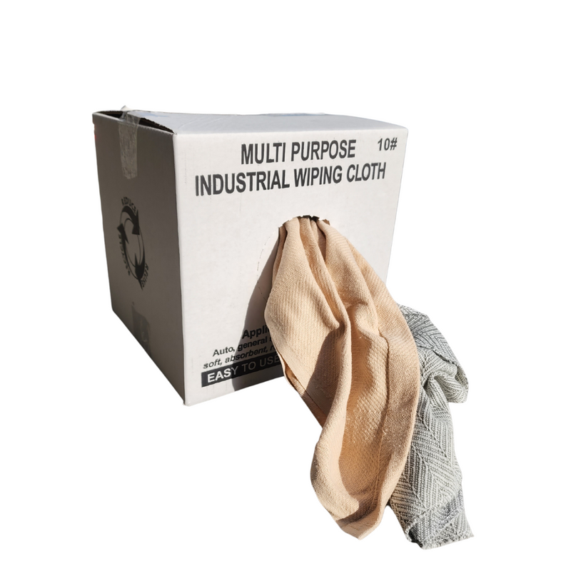 Color Heavy Duty Cotton Wiping Rags - 10 lbs Box